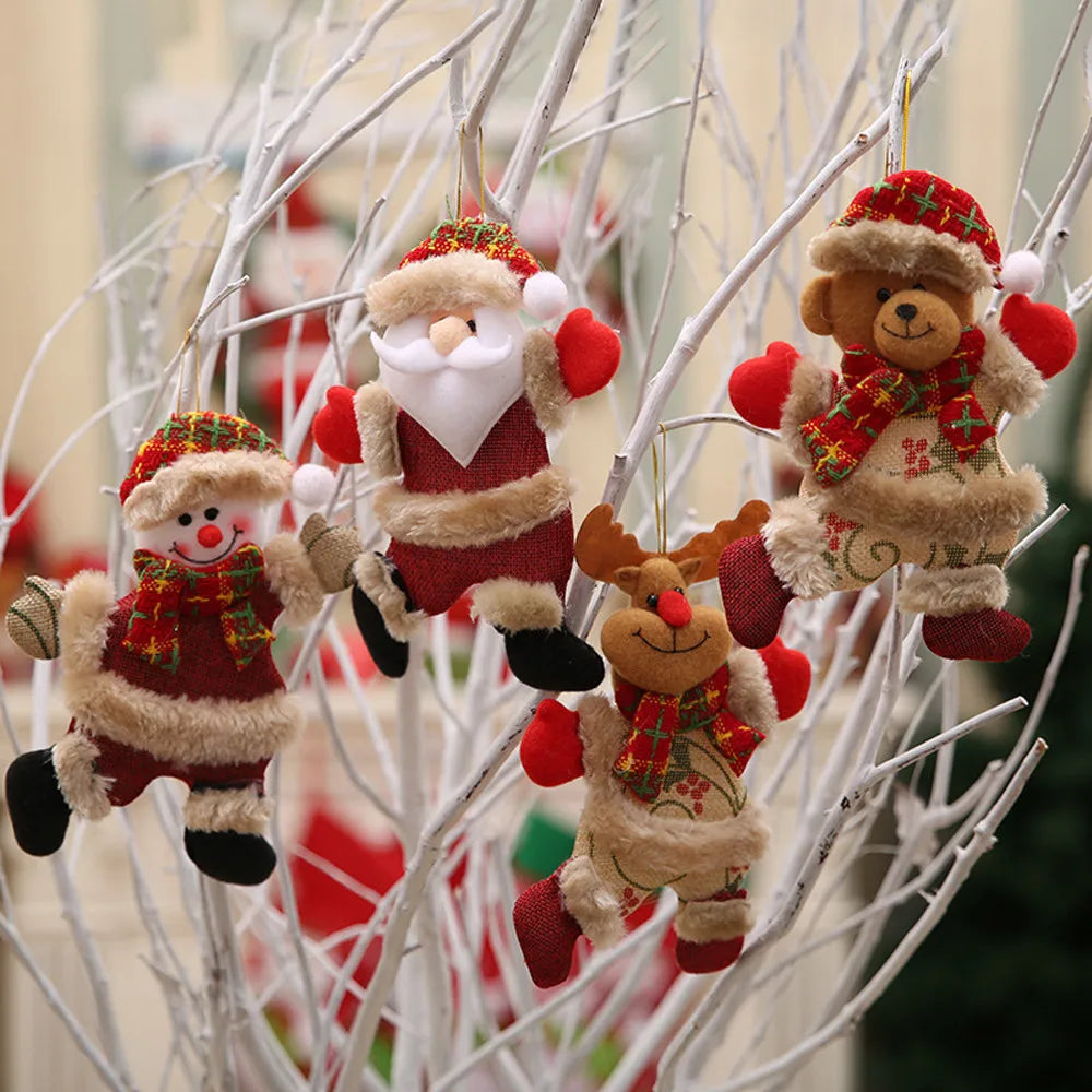 HolidaySpark – Zestaw 4 Błyszczących Ozdób na Choinkę
