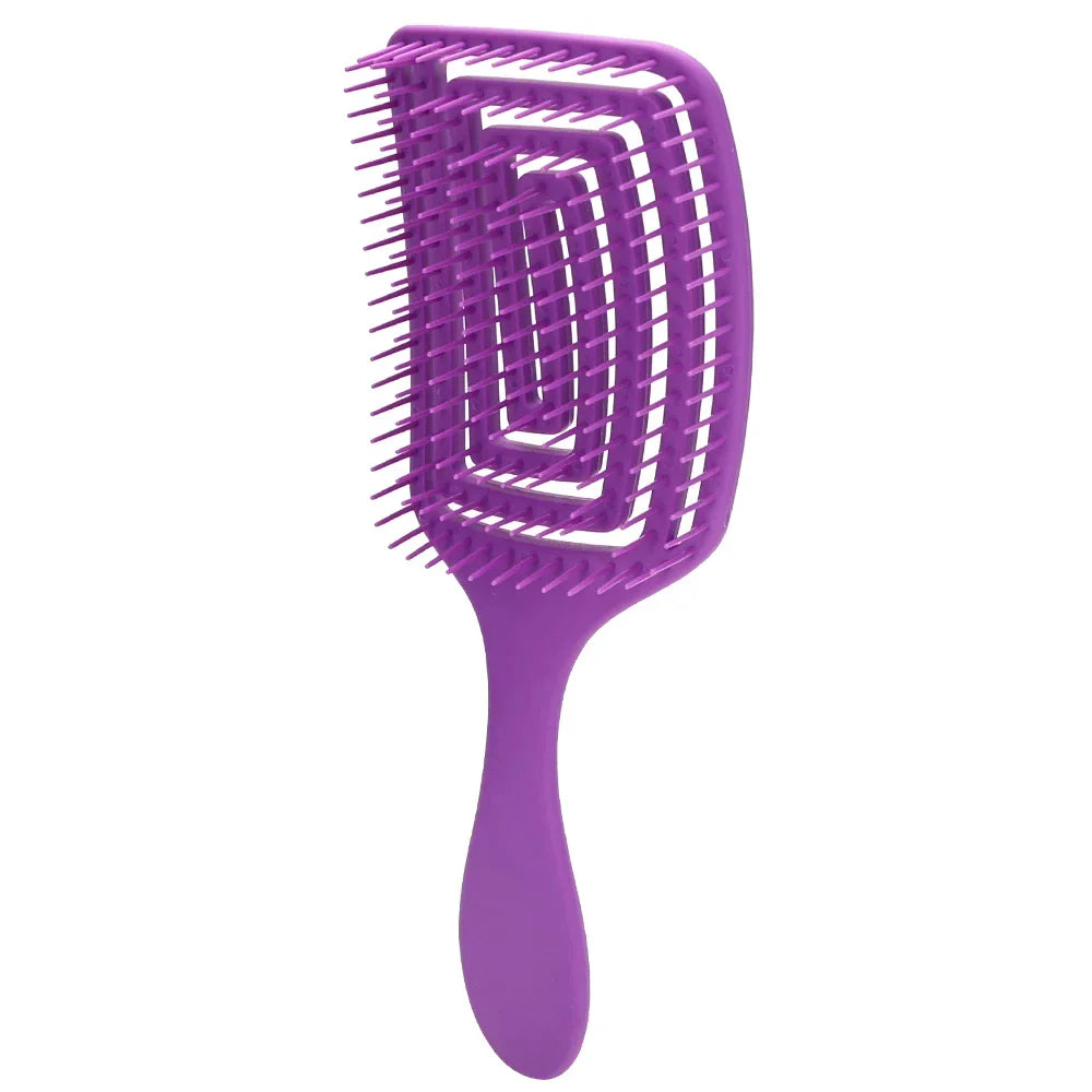 Grzebień CurlCare - Szczotka do Stylizacji i Masażu z Włosia i Nylonu