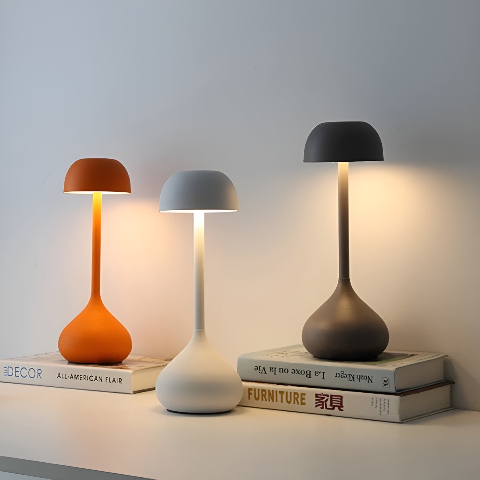 Bezprzewodowa Dimmowalna Lampa Stołowa Grzybowa – GlowMush