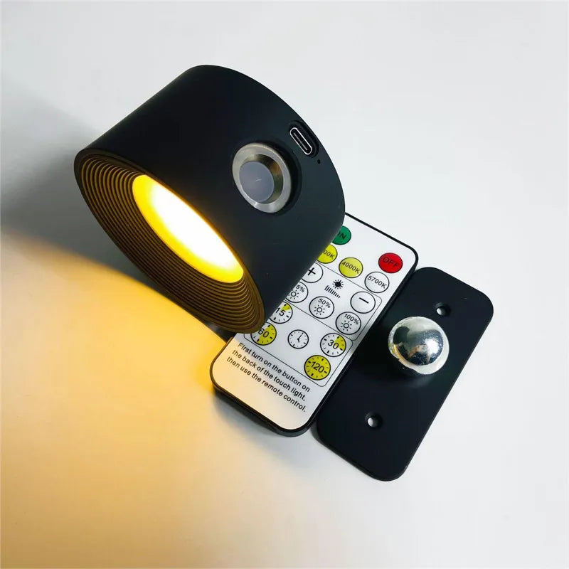 Bezprzewodowa lampa ścienna z funkcją ładowania - LumoFlex