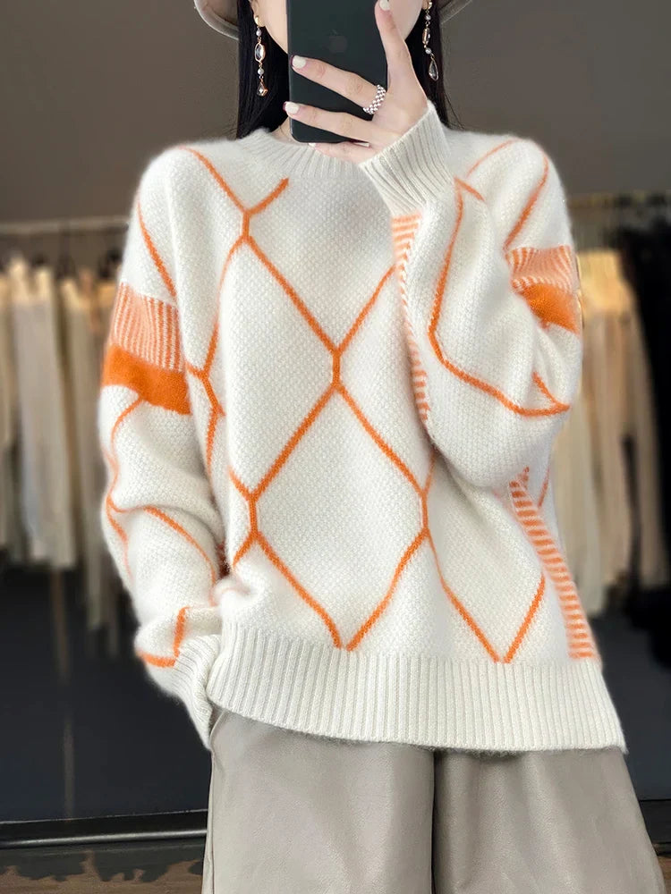 JASMIJN – Sweter o wyjątkowym wzorze