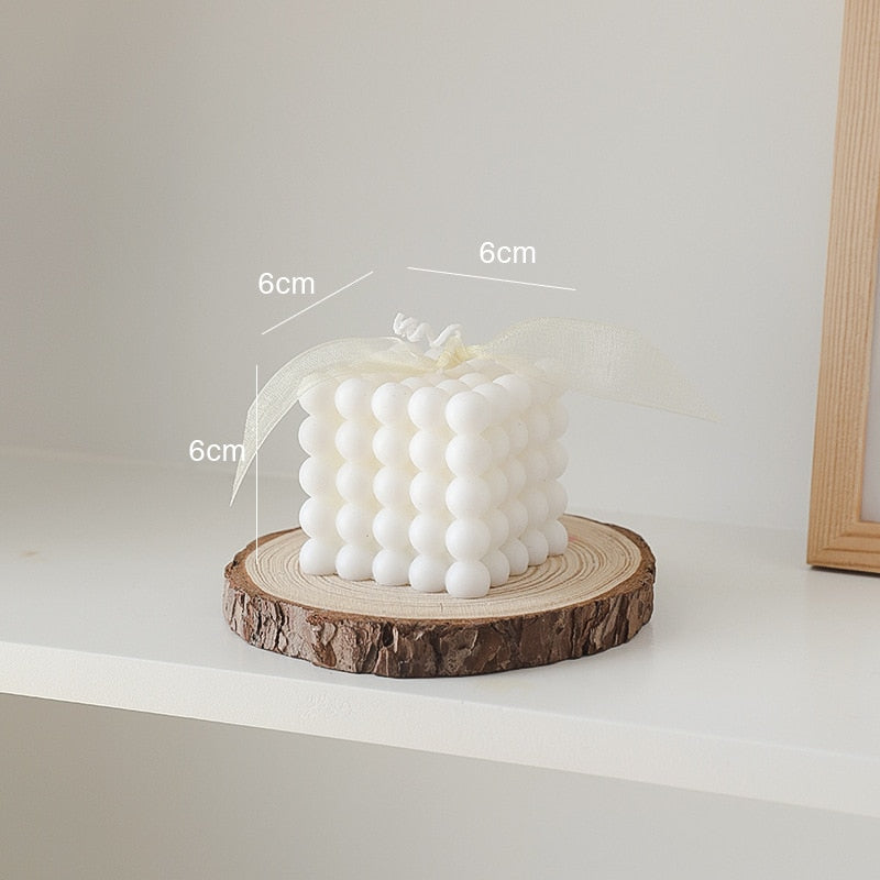 Elegancka Świeca BubbleGlow – Stwórz Przytulną Atmosferę w Swoim Domu