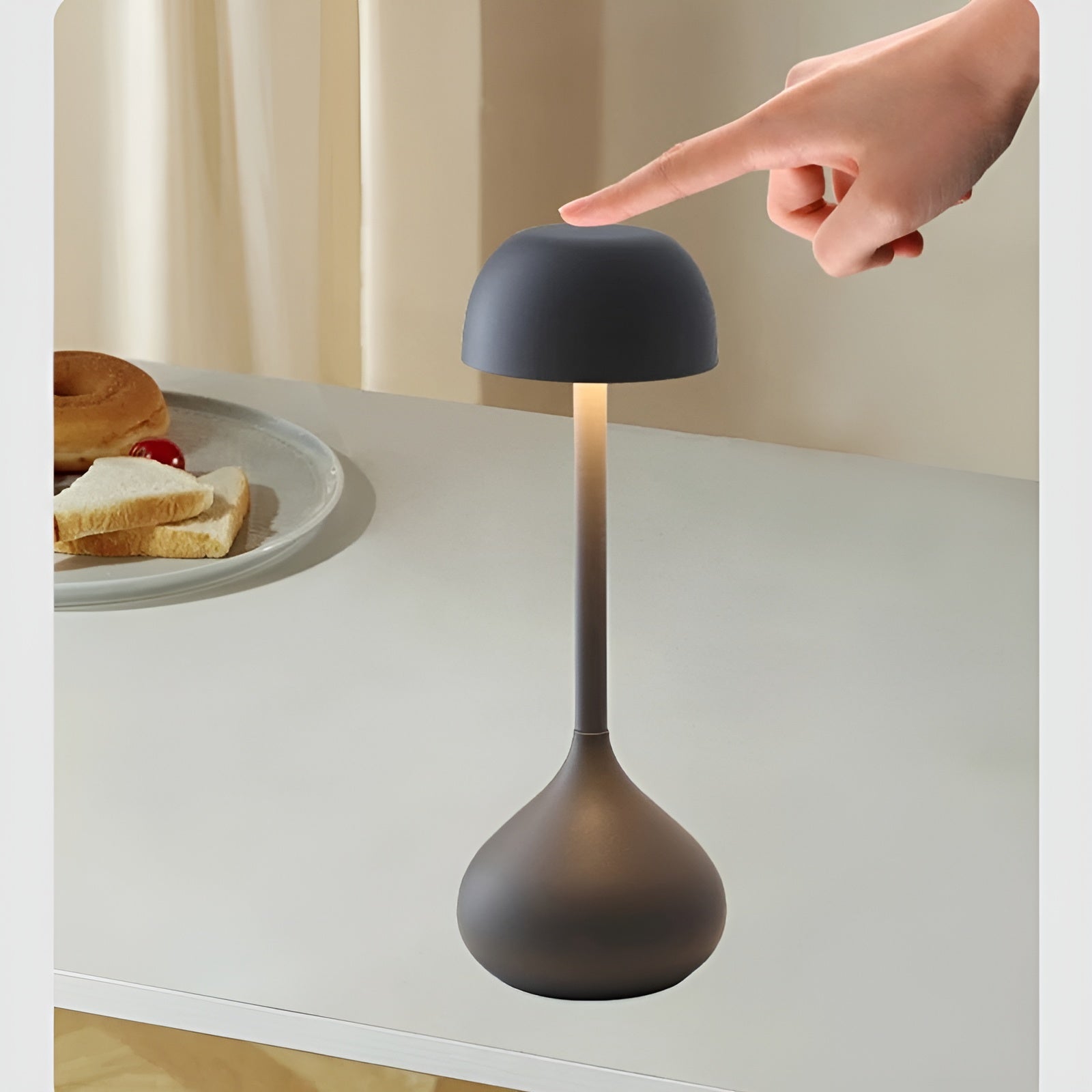 Bezprzewodowa Dimmowalna Lampa Stołowa Grzybowa – GlowMush