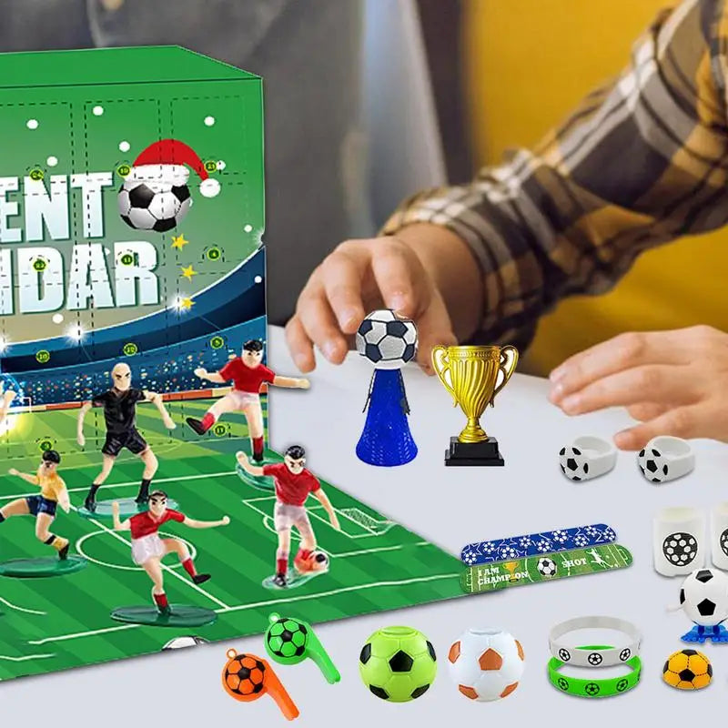 MatchBox – Kalendarz adwentowy dla dzieci z zestawem do budowy stadionu