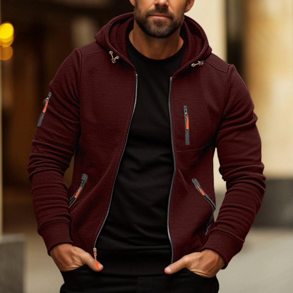 Milan | Stylowy Męski Sweter z Zippem