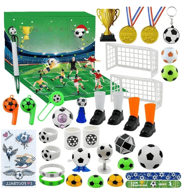 MatchBox – Kalendarz adwentowy dla dzieci z zestawem do budowy stadionu