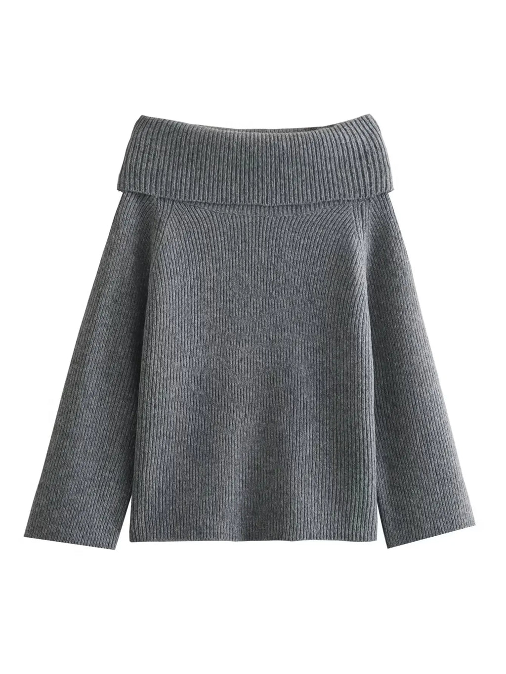 NOVA | Stylowy pulower z odkrytymi ramionami i eleganckim fasonem
