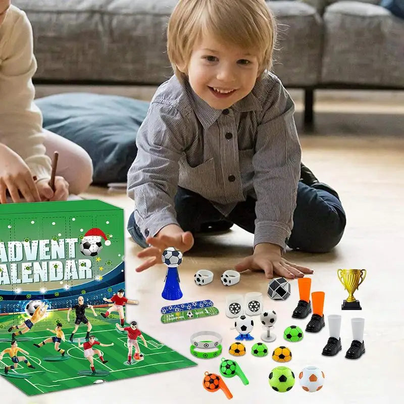 MatchBox – Kalendarz adwentowy dla dzieci z zestawem do budowy stadionu