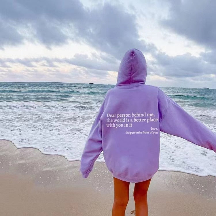 Anioł - Unisex Hoodie 'Kochana Osoba Za Mną'