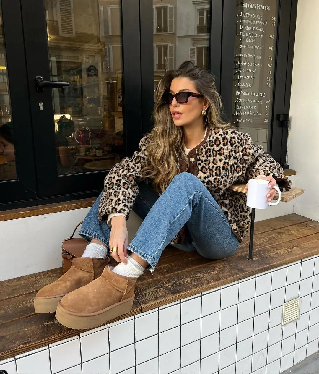 JAMES | Stylowy sweter w leopardzi wzór dla nowoczesnych trendów