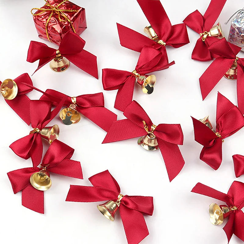 KerstKlink | Elegancka Kokarda z Dzwonkami do Dekoracji Świątecznej