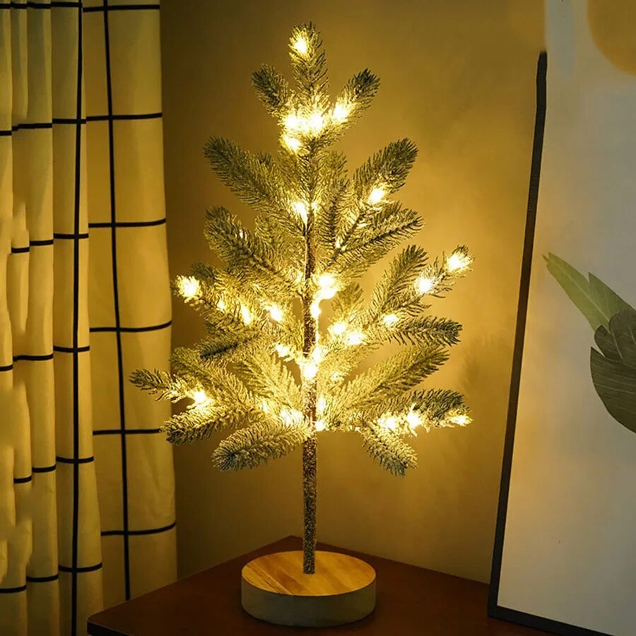 LumiPine – Choinkowa lampka stołowa LED z przytulnym, ciepłym światłem