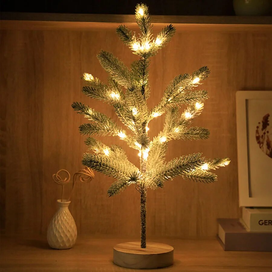 LumiPine – Choinkowa lampka stołowa LED z przytulnym, ciepłym światłem