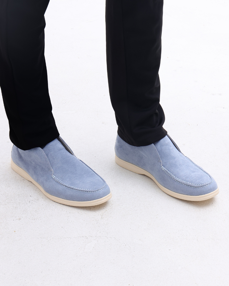 Old Money Suede Moccasins in Wysokie Style