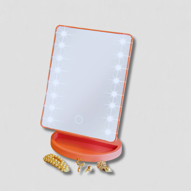 GlowPerfect - Lusterko do Makijażu z 16 Regulowanymi LED