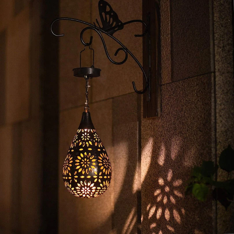 Zewnętrzna lampa wisząca solarna – LumaBright