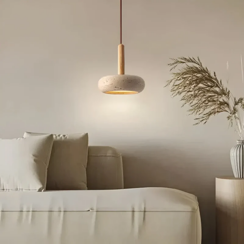 TranquilHalo - Retro Japońska Lampa Sufitowa LED