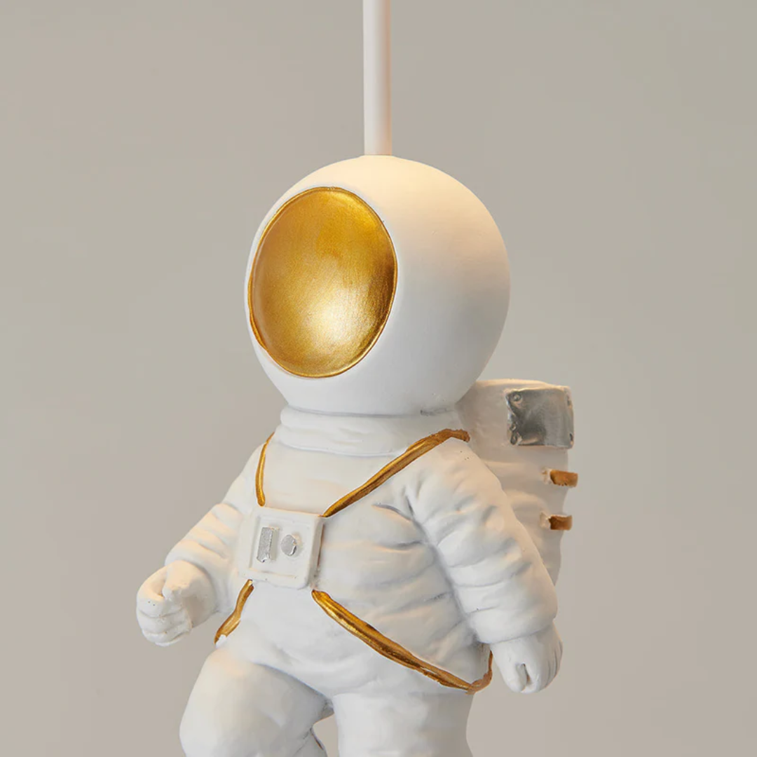 Nowoczesna Lampa sufitowa LED Księżyc/Astronauta do pokoju dziecięcego - CosmoGlow