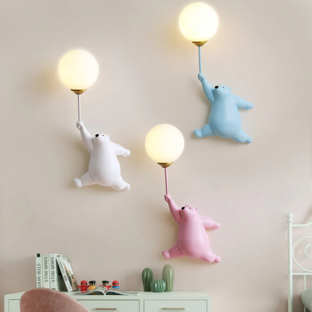LED Ścienna Lampa w Kształcie Misia - TeddyGlow