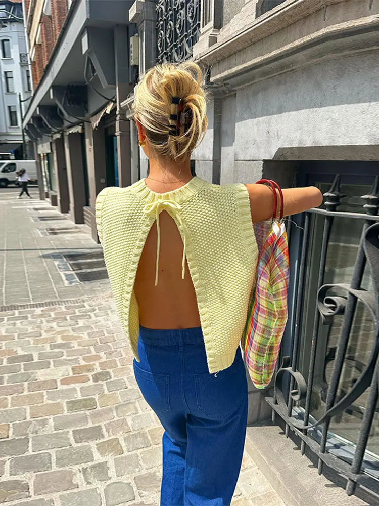 EVI | Sweter z dzianinowym wzorem