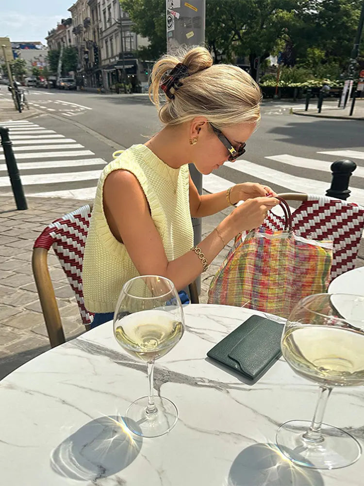 EVI | Sweter z dzianinowym wzorem