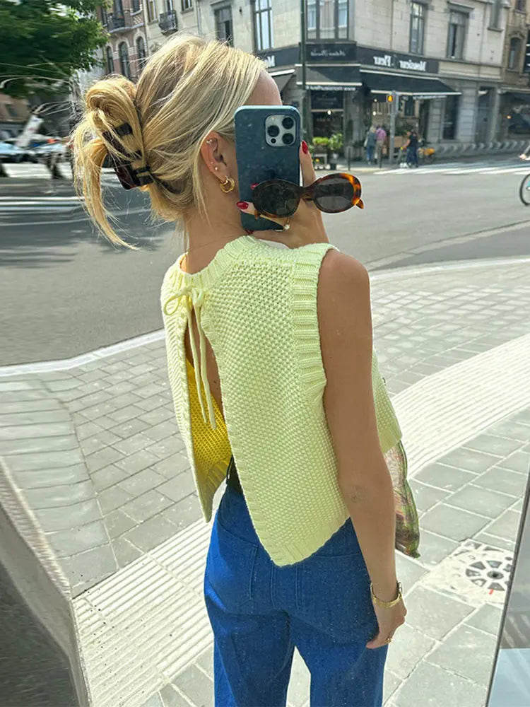 EVI | Sweter z dzianinowym wzorem