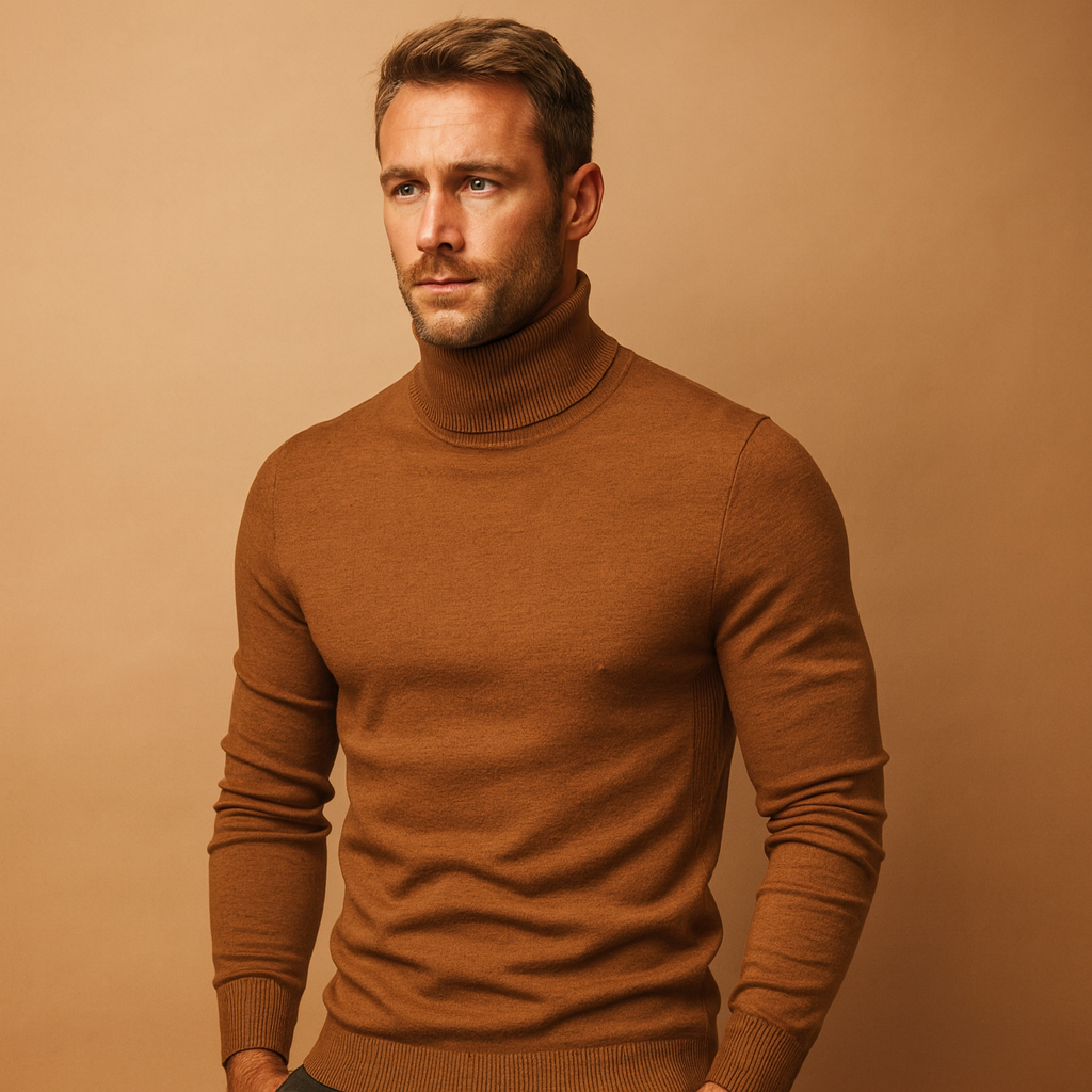 ZAVA – Męski Sweter z Kołnierzykiem