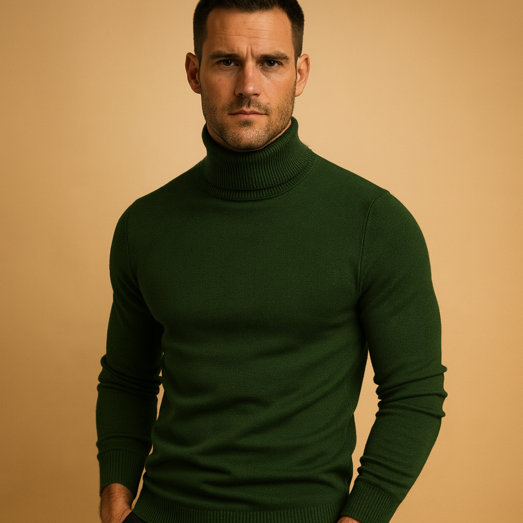 ZAVA – Męski Sweter z Kołnierzykiem