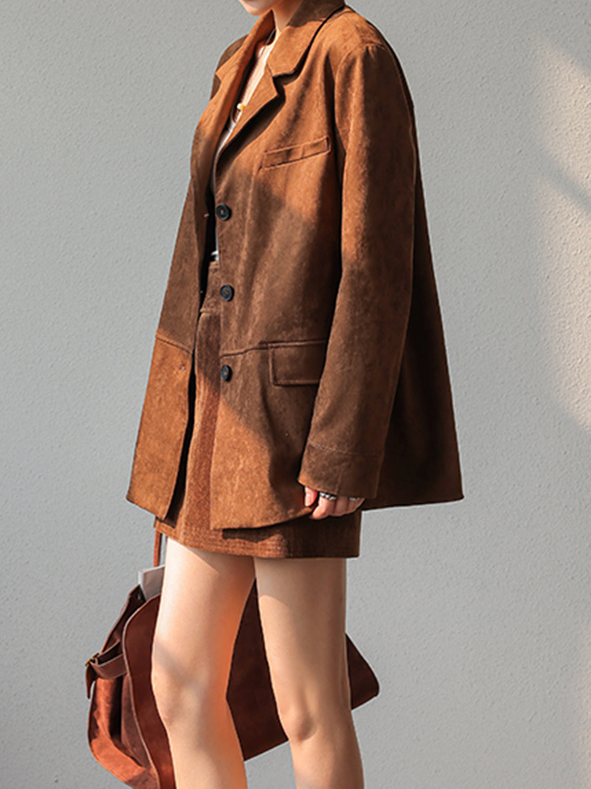 Denise | Retro Suede Blazer