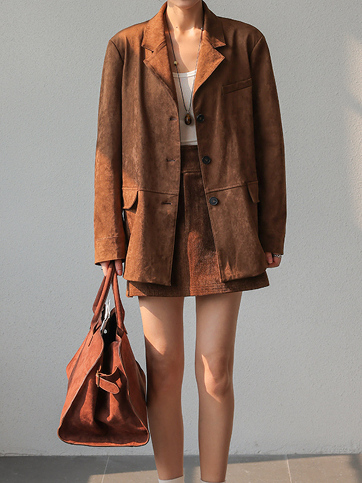 Denise | Retro Suede Blazer