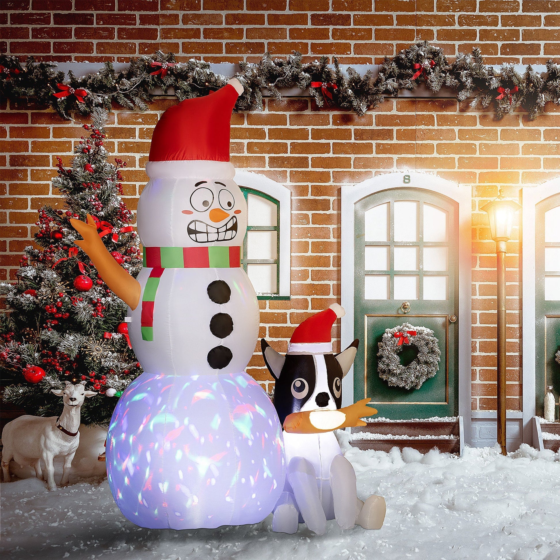 WinterPals – Napełniana dekoracja świąteczna z bałwankiem i pieskiem
