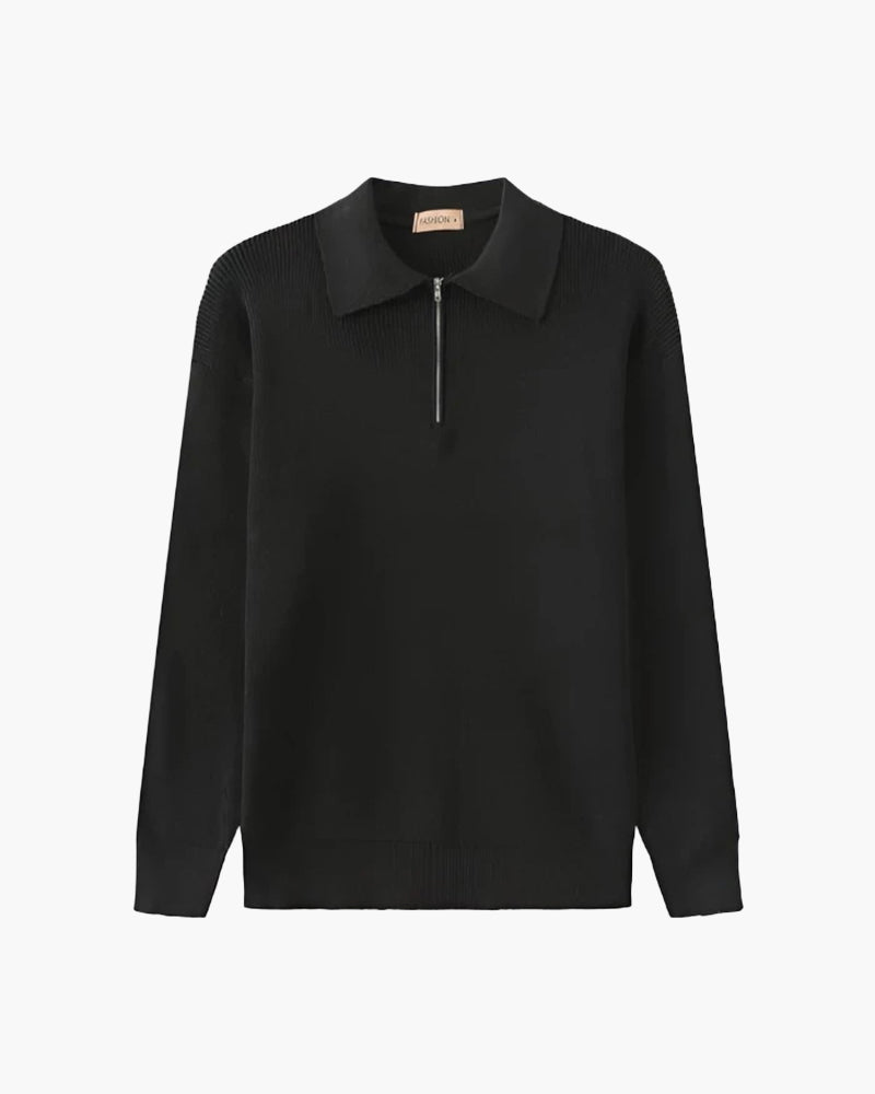 Sweter Cesare z zamkiem błyskawicznym