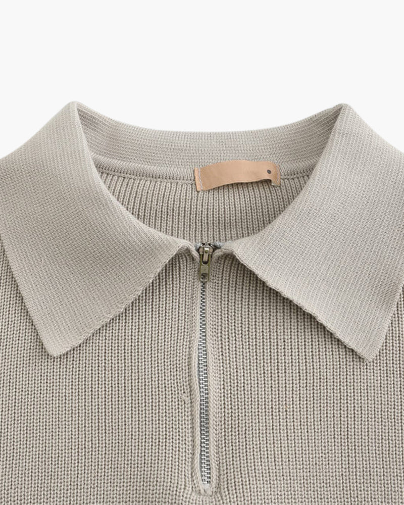Sweter Cesare z zamkiem błyskawicznym