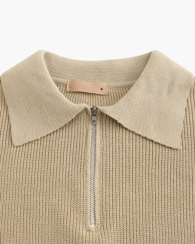 Sweter Cesare z zamkiem błyskawicznym