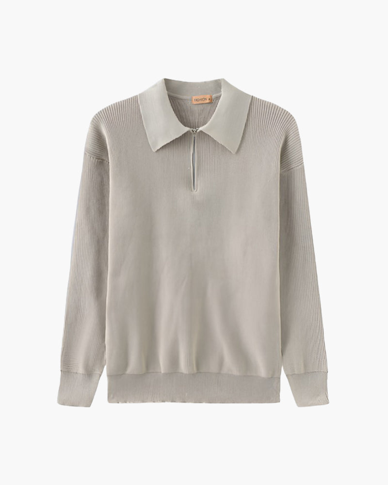Sweter Cesare z zamkiem błyskawicznym