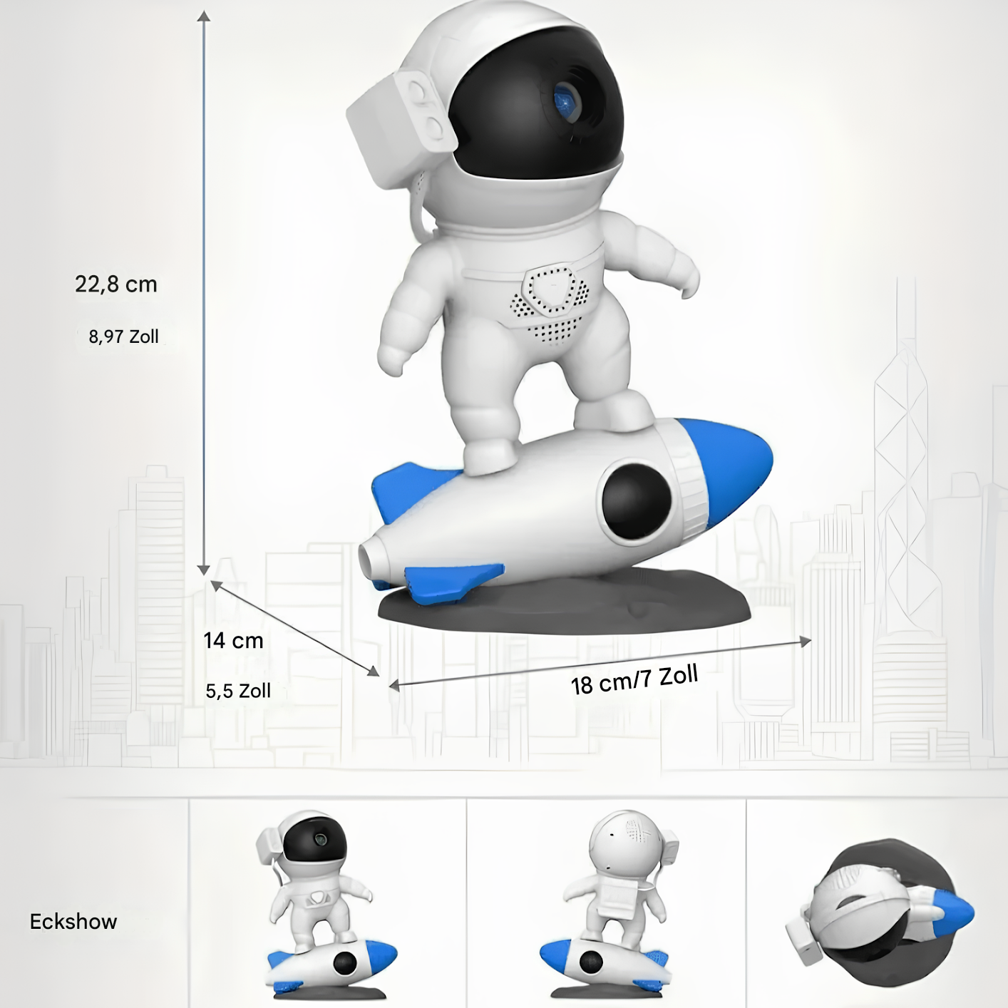 Astronauta Projektor Lampa - AstroGlow