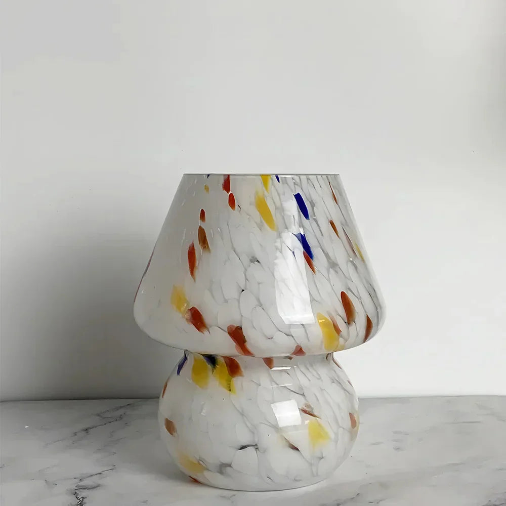 Elegancka szklana lampa w kształcie grzyba - LumiMush