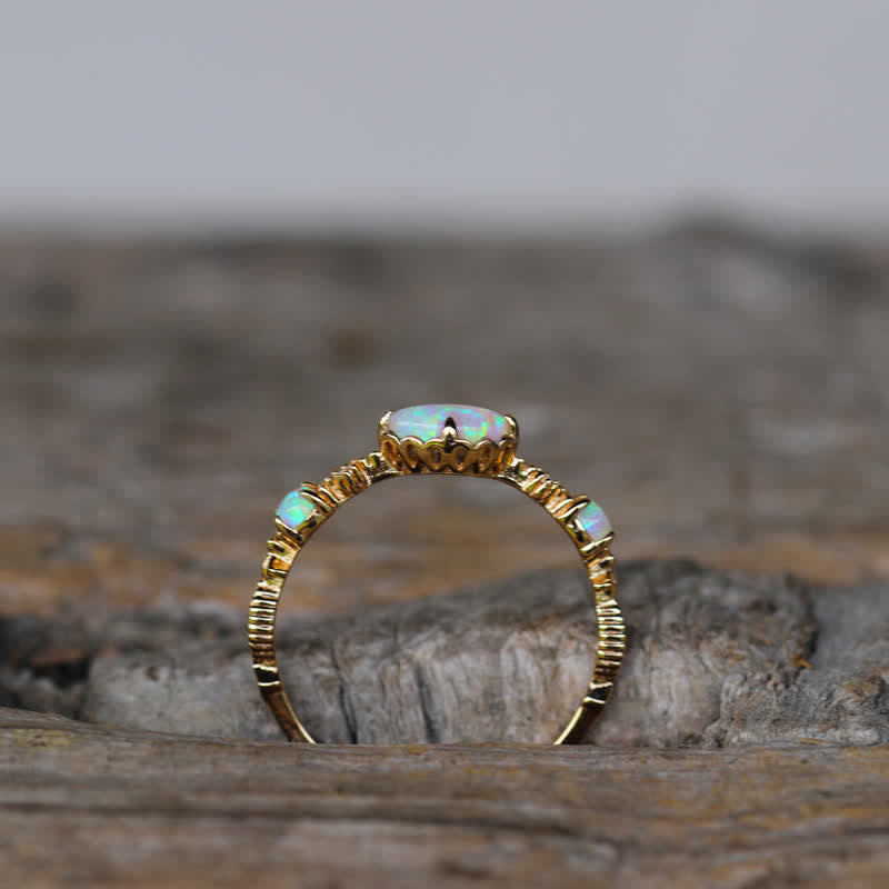 Vintage Opal Ring - Isabella: 'Love and Honesty'
