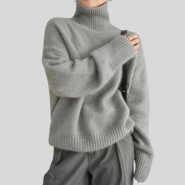 Olivia | Sweter z wysokim kołnierzem o eleganckim designie