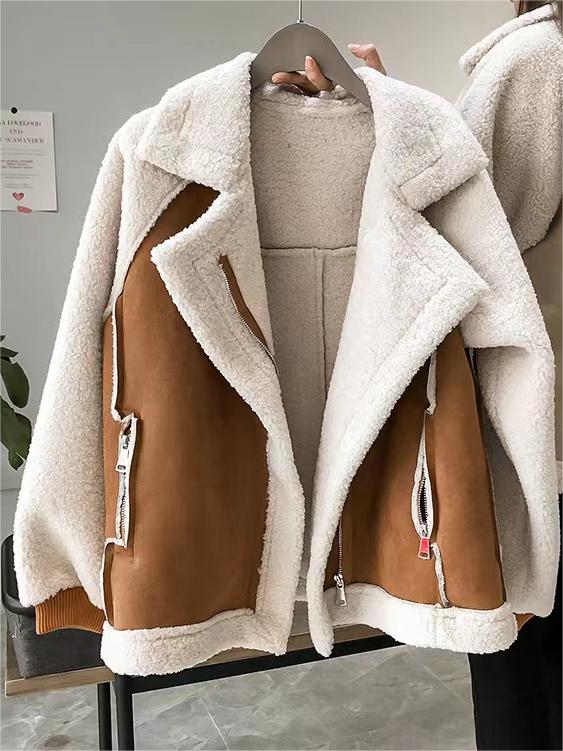 Elegancki Teddy Płaszcz dla Kobiet - Ciepły i Stylowy
