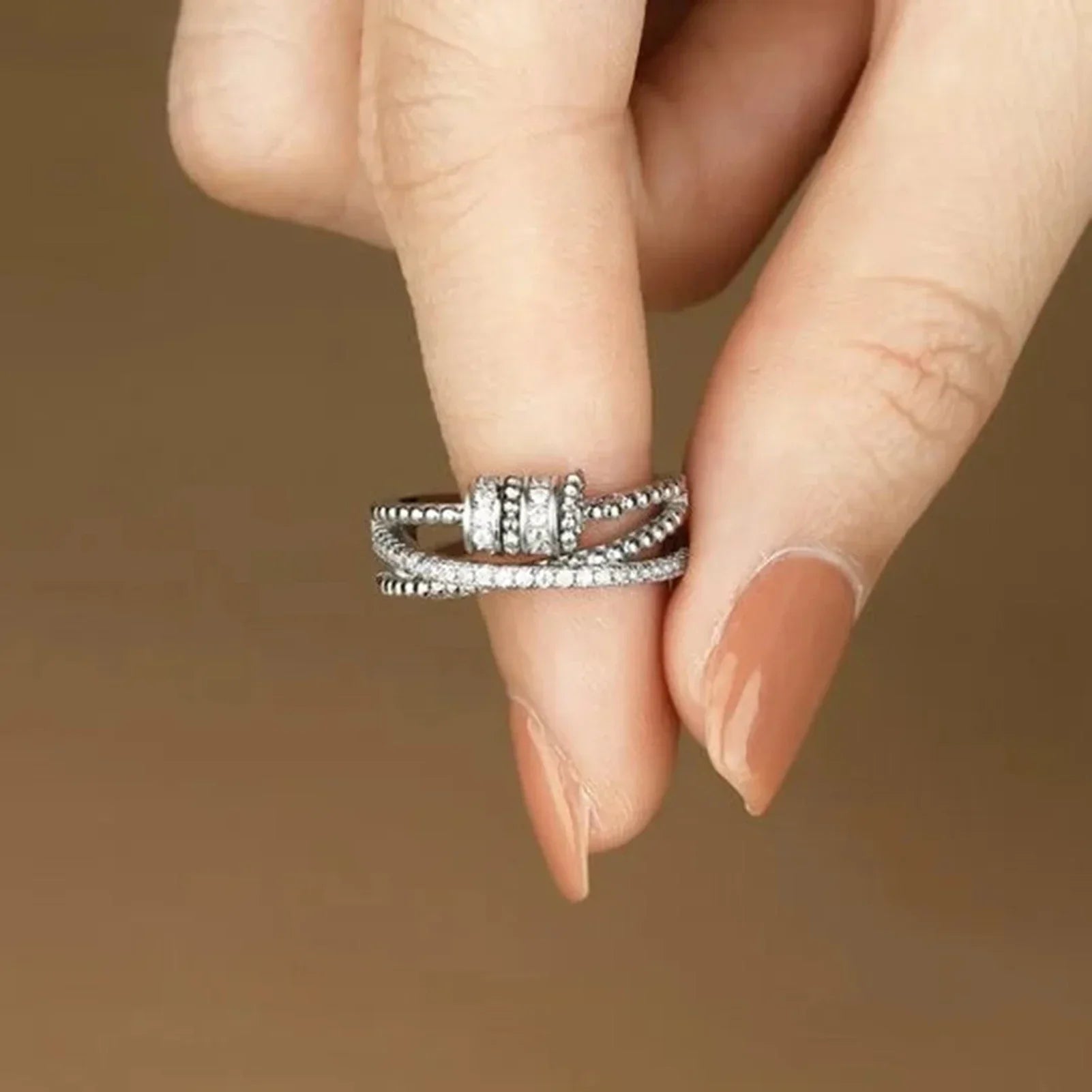 Zirkonium Zappel Ring