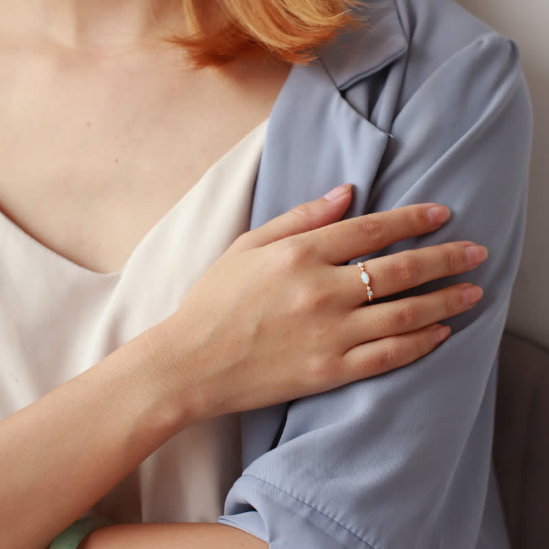 Vintage Opal Ring - Isabella: 'Love and Honesty'