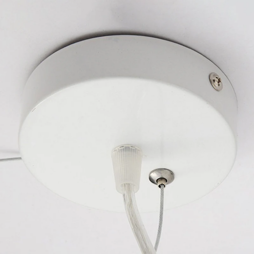Nimbus White PVC/Cotton Hanging LED Pendant Light