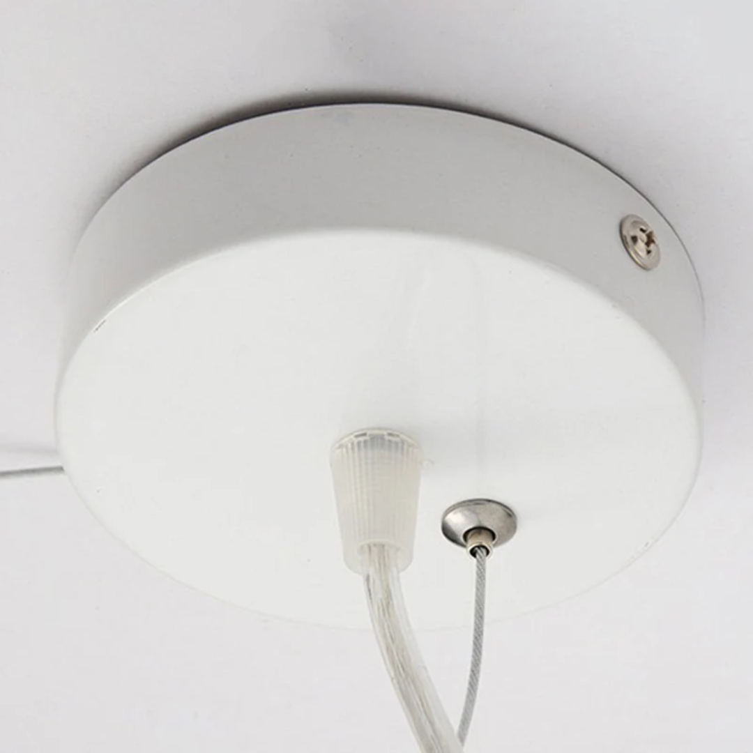 Nimbus White PVC/Cotton Hanging LED Pendant Light