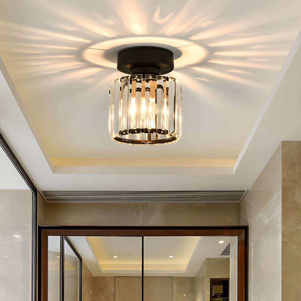 Nowoczesna sufitowa lampa kryształowa – CrystalGlow