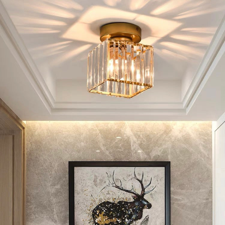 Nowoczesna sufitowa lampa kryształowa – CrystalGlow