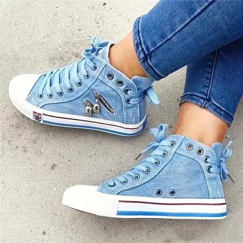 Milan | Miejski Sneaker Style z Jeansami i Zapięciem