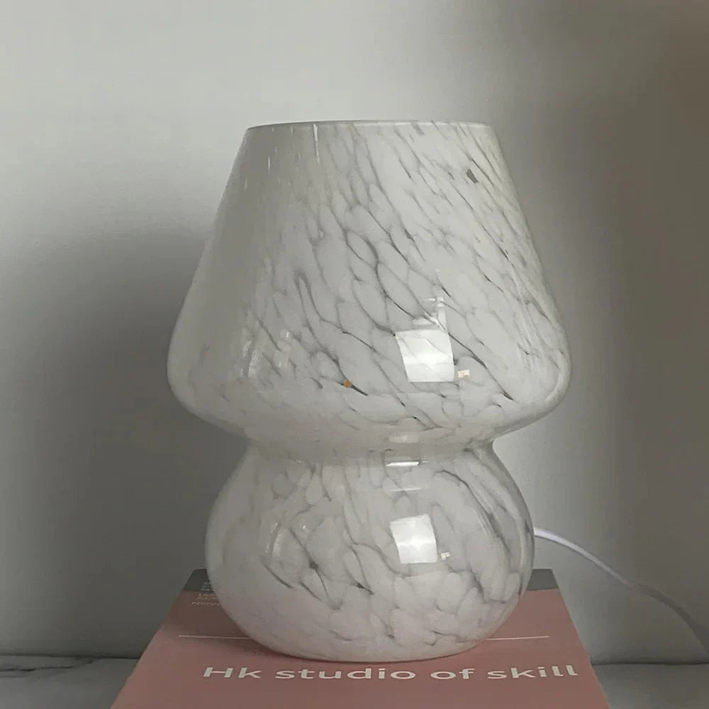 Elegancka szklana lampa w kształcie grzyba - LumiMush