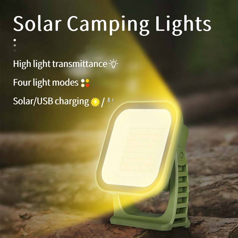 80W Słoneczna Lampa Kempingowa LED z Magnesem i Funkcją Zoom
