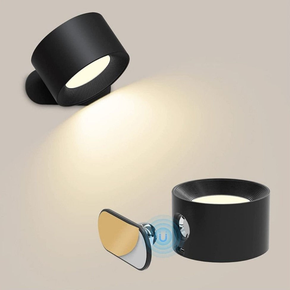 Bezprzewodowa lampa ścienna z funkcją ładowania - LumoFlex